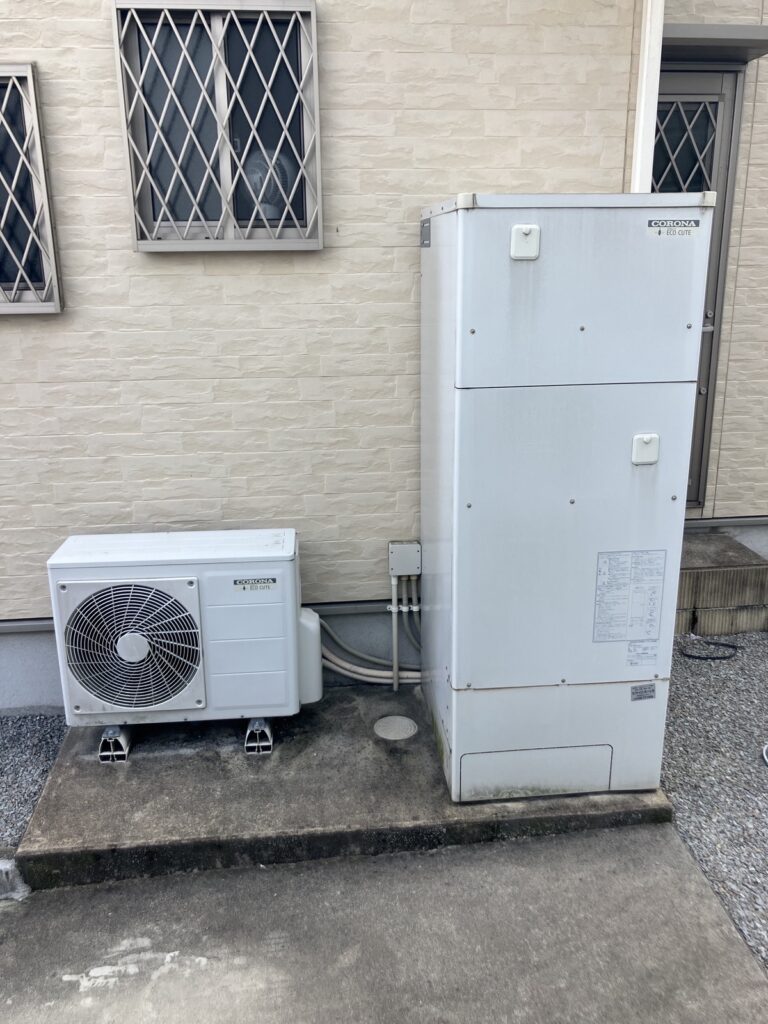 塗装前、エコキュートも交換前の写真