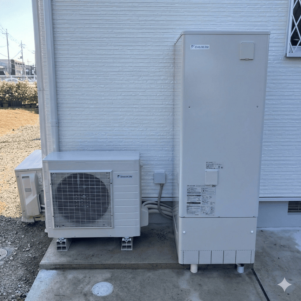 エコキュート設置工事後の写真